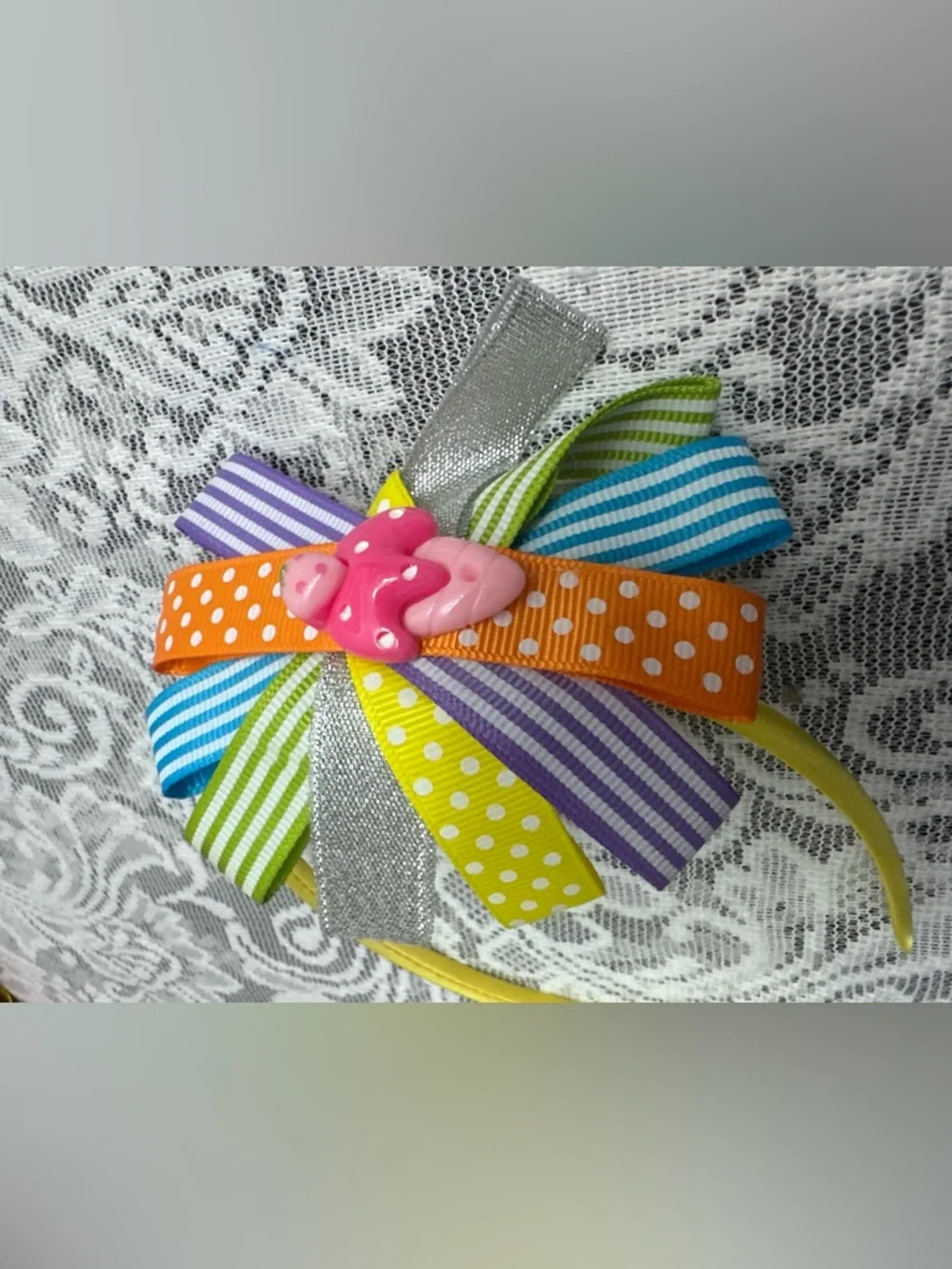 Girls Ribbon Bow Headbands 🎀 6pc Multicolor Cute Set